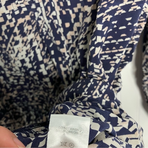 Tyler Boe Top Blouse‎ Large 100% silk Colorful Geometric Workwear Spring Women’s - Picture 7 of 9